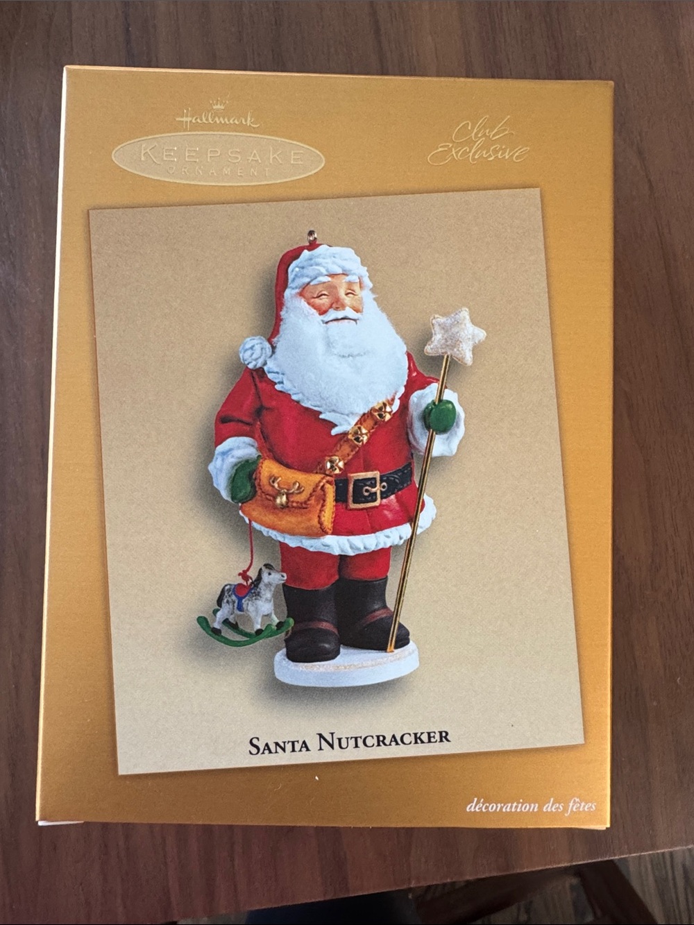 Hallmark Santa Nutcracker Ornament - Red, White, Green, Gold
